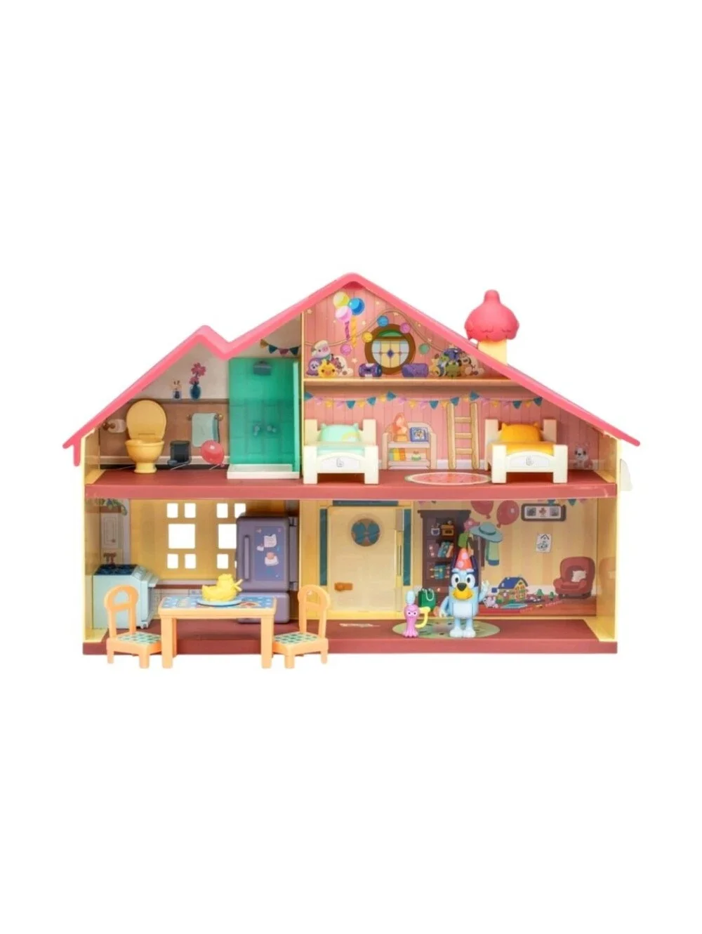 Bluey Heeler Birthday Celebration Home Pack & Go Playset Toddlers DollhouseToy